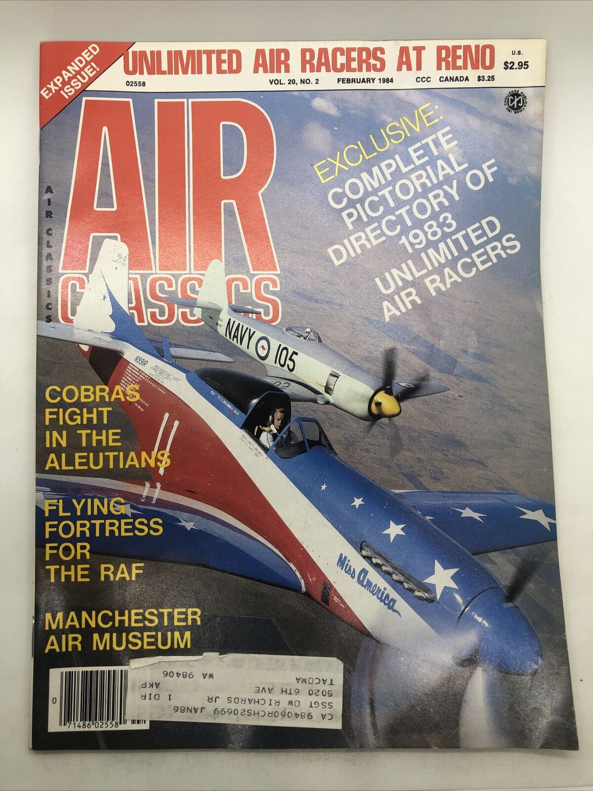 Mancheter Air Museum Air Racers Feb 1984   Air Classics  Magazine  Airplane 