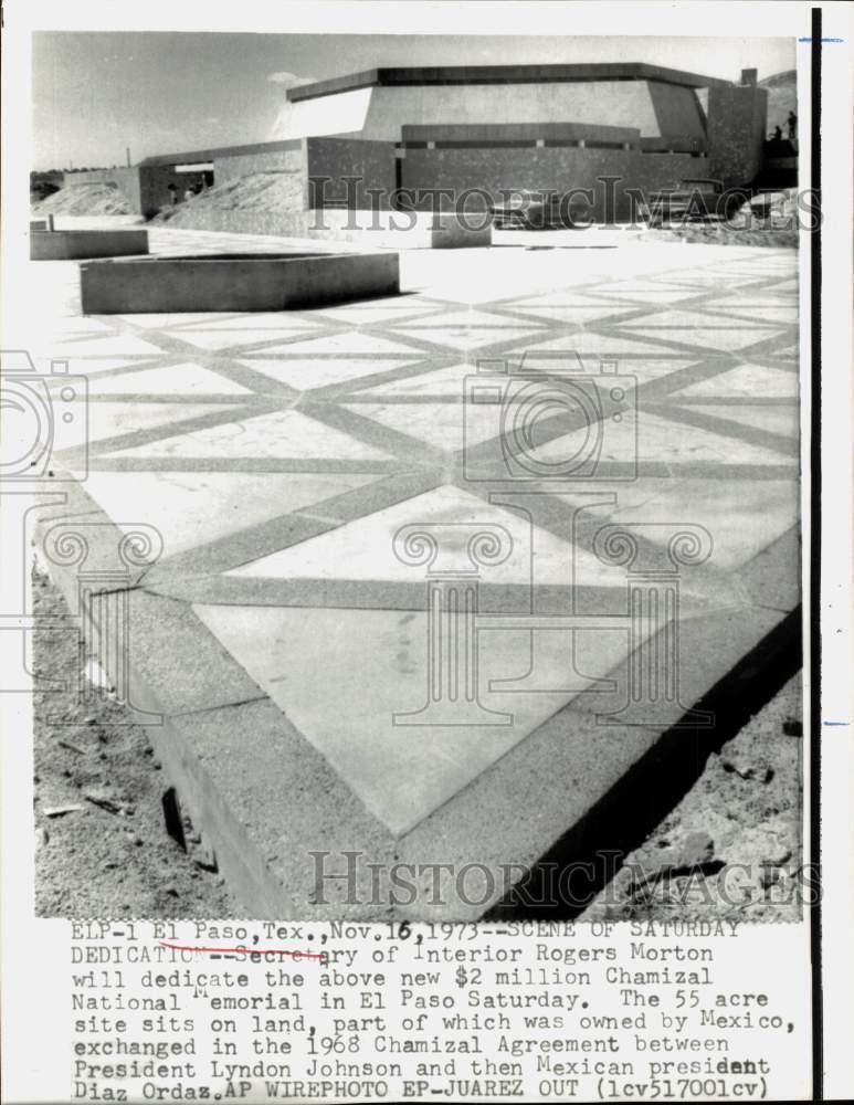 1973 Press Photo Chamizal National Memorial in El Paso, Texas - hpw00793