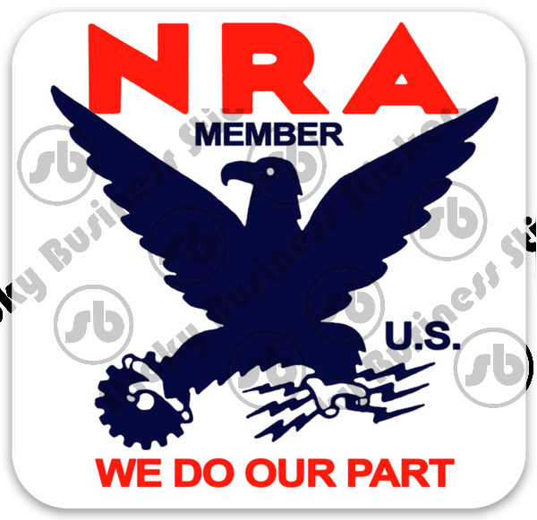NRA Roosevelt's New Deal National Recovery Administration 3 inch Vinyl Sticker