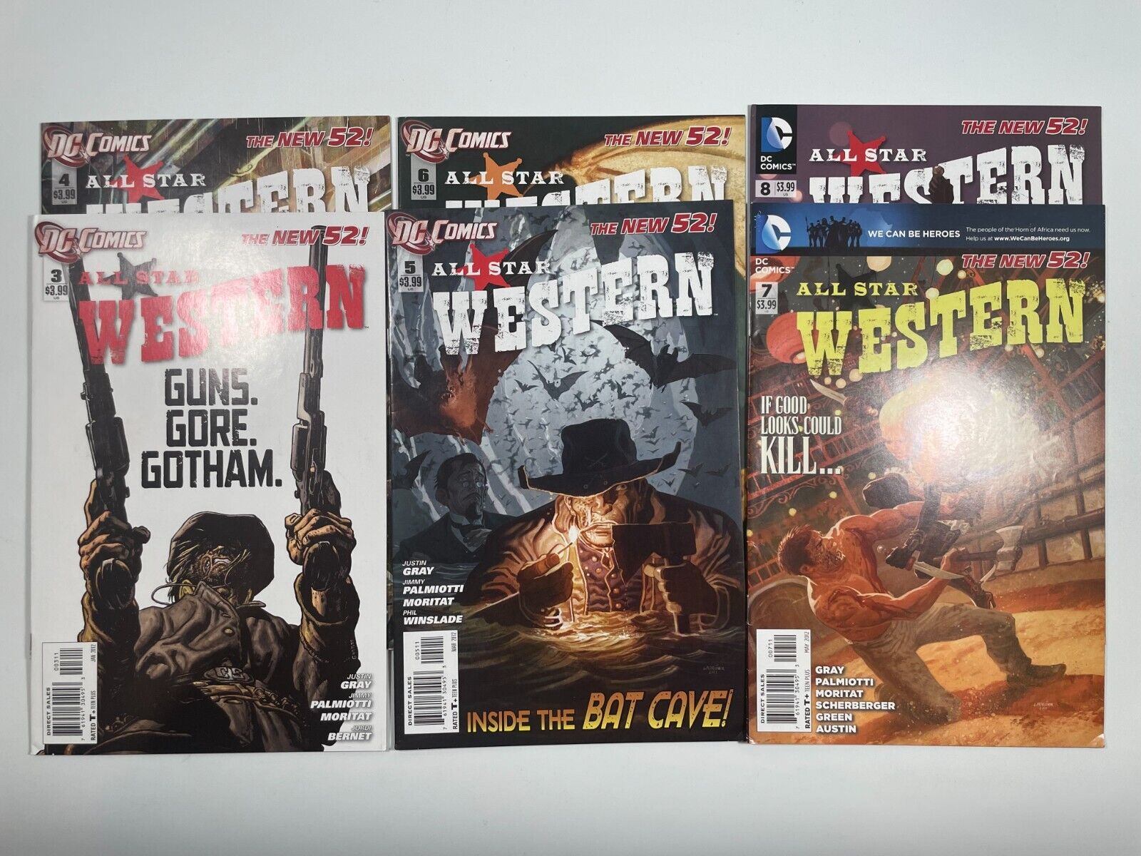 All Star Western #3, 4, 5, 6, 7, 8 - 2012 - Lot of 6