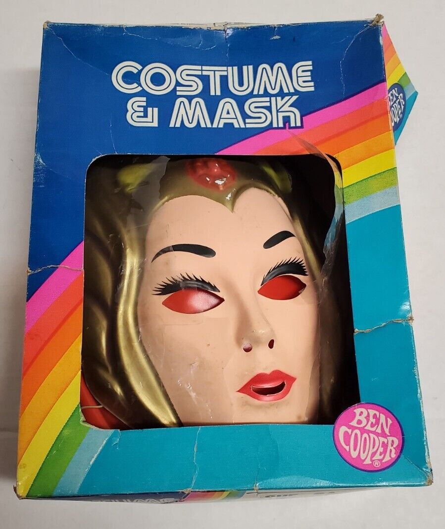 Vintage 80’s Ben Cooper  SHE -RA Princess Of Power Costume and mask