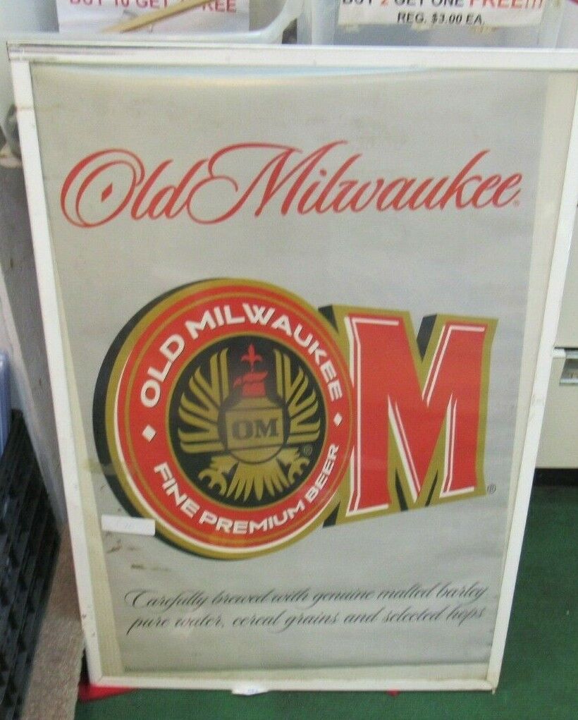 OLD MILWAUKEE BEER POSTER NEW MID 90S RARE VINTAGE COLLECTIBLE OOP 