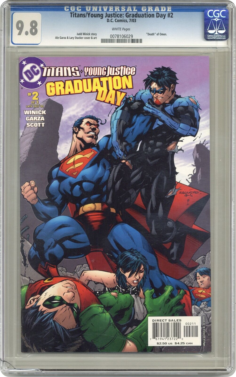 Titans Young Justice Graduation Day #2 CGC 9.8 2003 0078106029