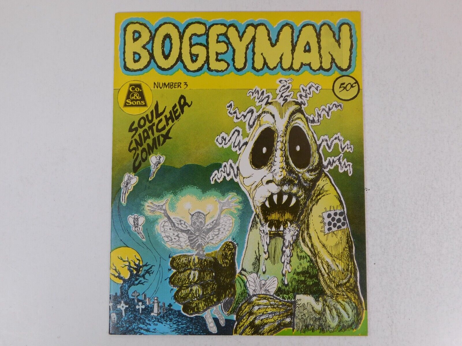Bogeyman #3 NM- 9.2 Underground Comic YELLOW Color Variant 1st Print Comix