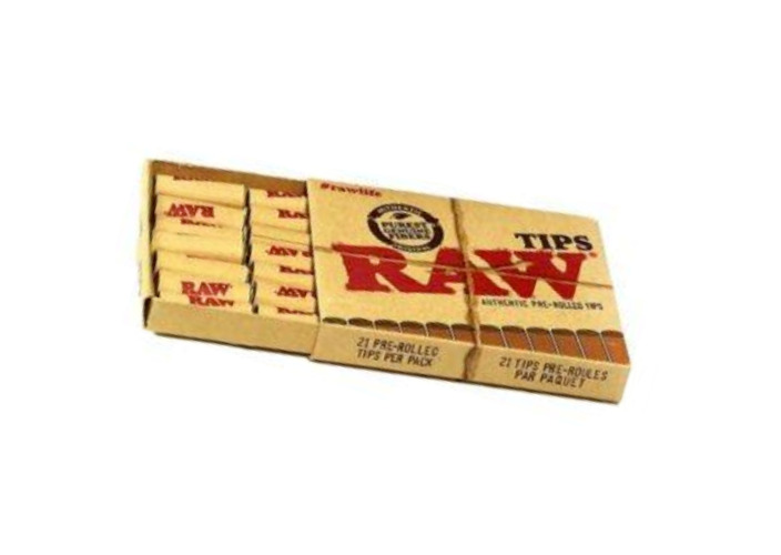 RAW Authentic Pre-Rolled Tips - 21 Per Pack