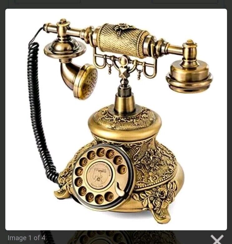WICHEMI Vintage Retro Rotary Dial Phone Landline