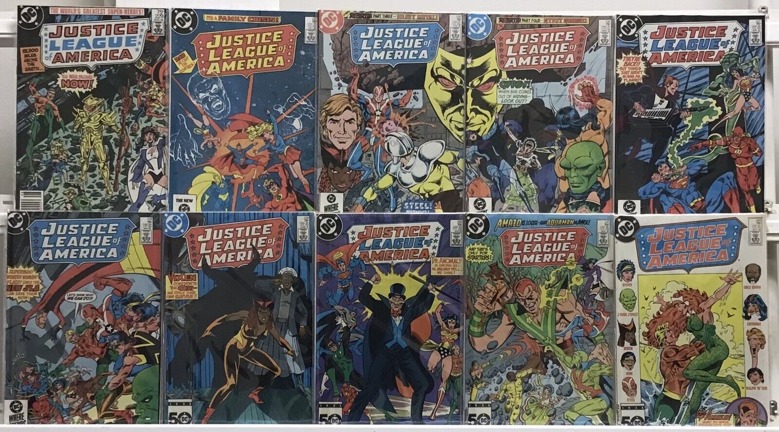 DC Comics - Justice League of America 1st Series - Comic Book Lot Of 10