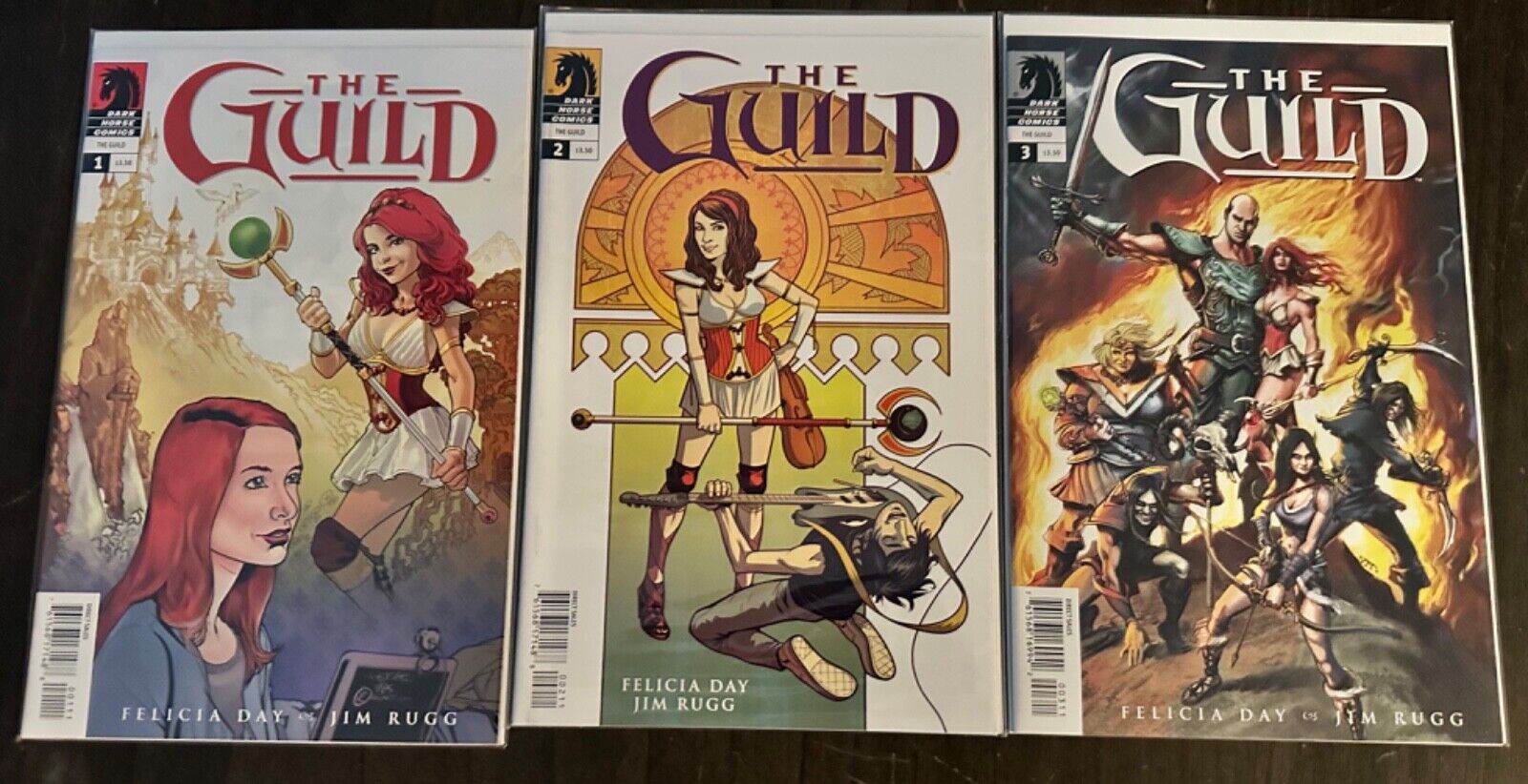 The Guild 1-3 - Felicia Day/Jim Rugg - Mint