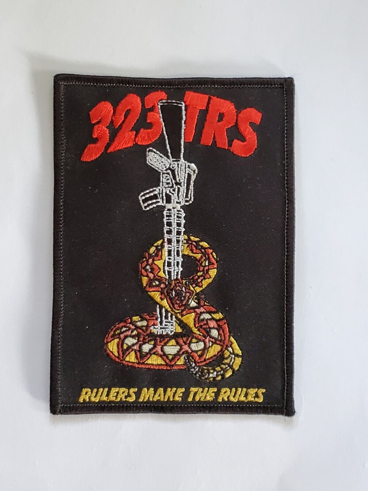 323 TRS Rulers Make The Rules Patch 323rd Training Squadron Air Force Military