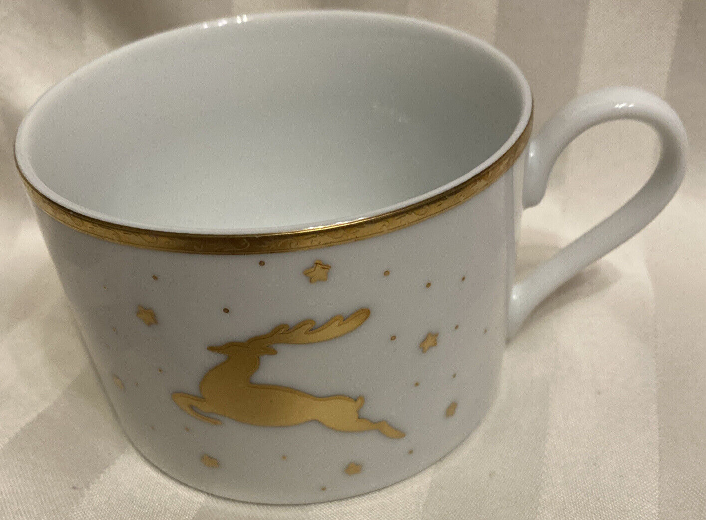 Mikasa Golden Eve Reindeer Mug Coffee Cup Reindeer