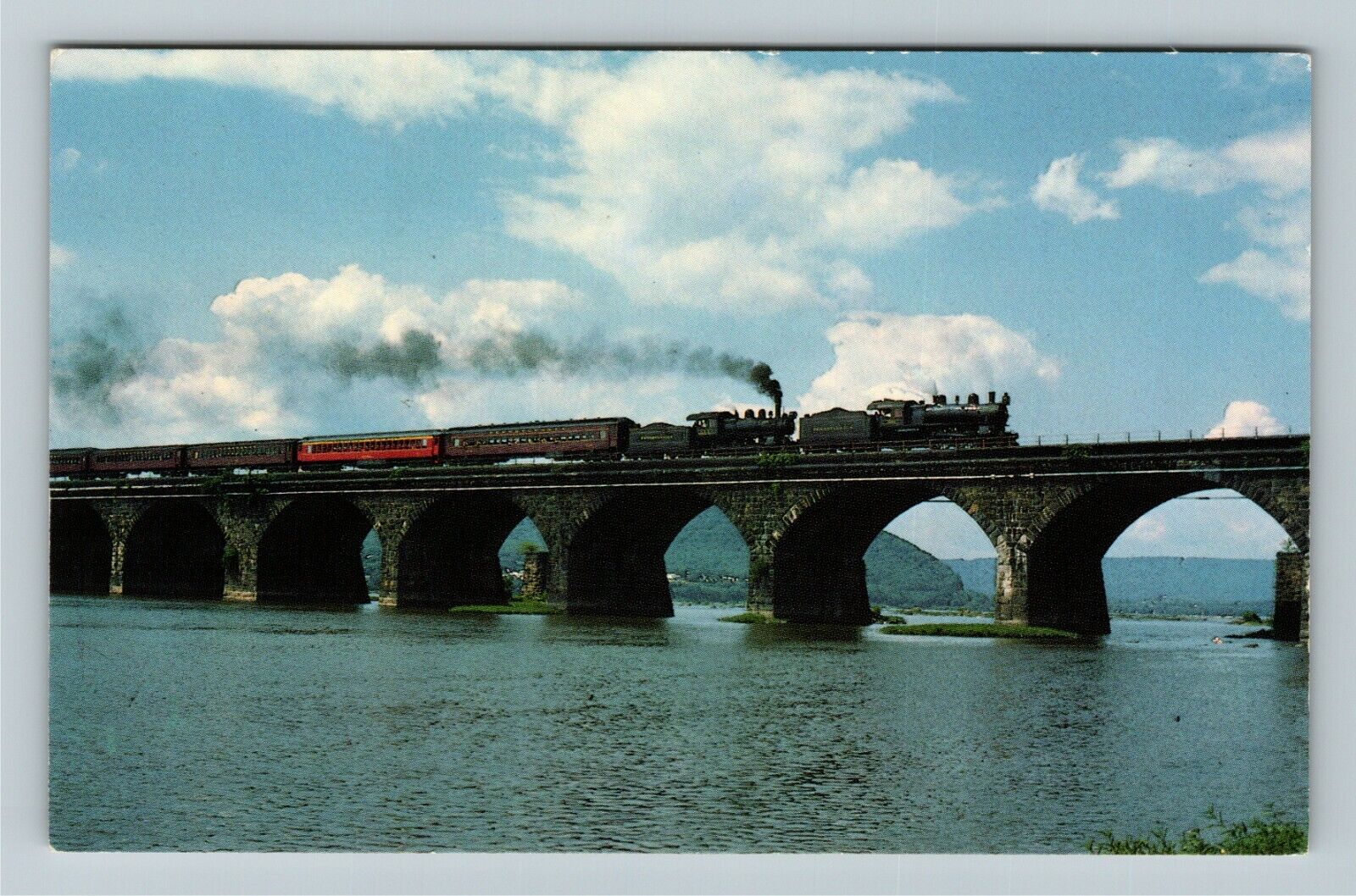Harrisburg PA- Pennsylvania, Railroads, Vintage Postcard