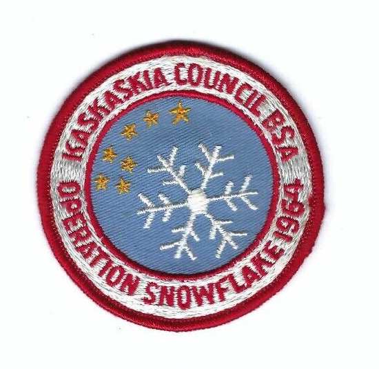 Boy Scout Patch 1964 Kaskaskia Council Operation Snowflake