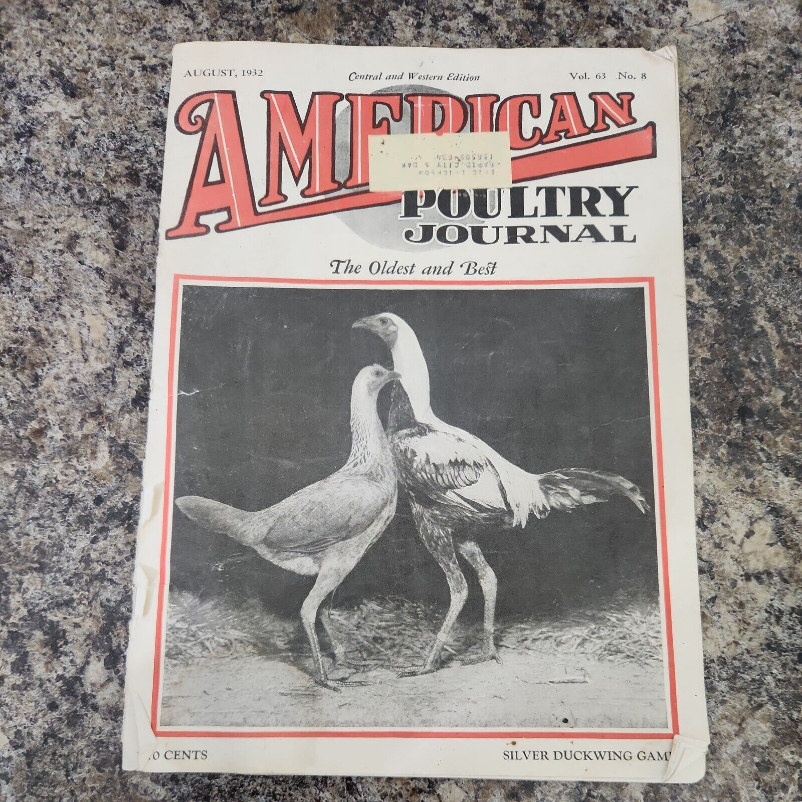 August 1932 American Poultry Journal Magazine Chicken Farming