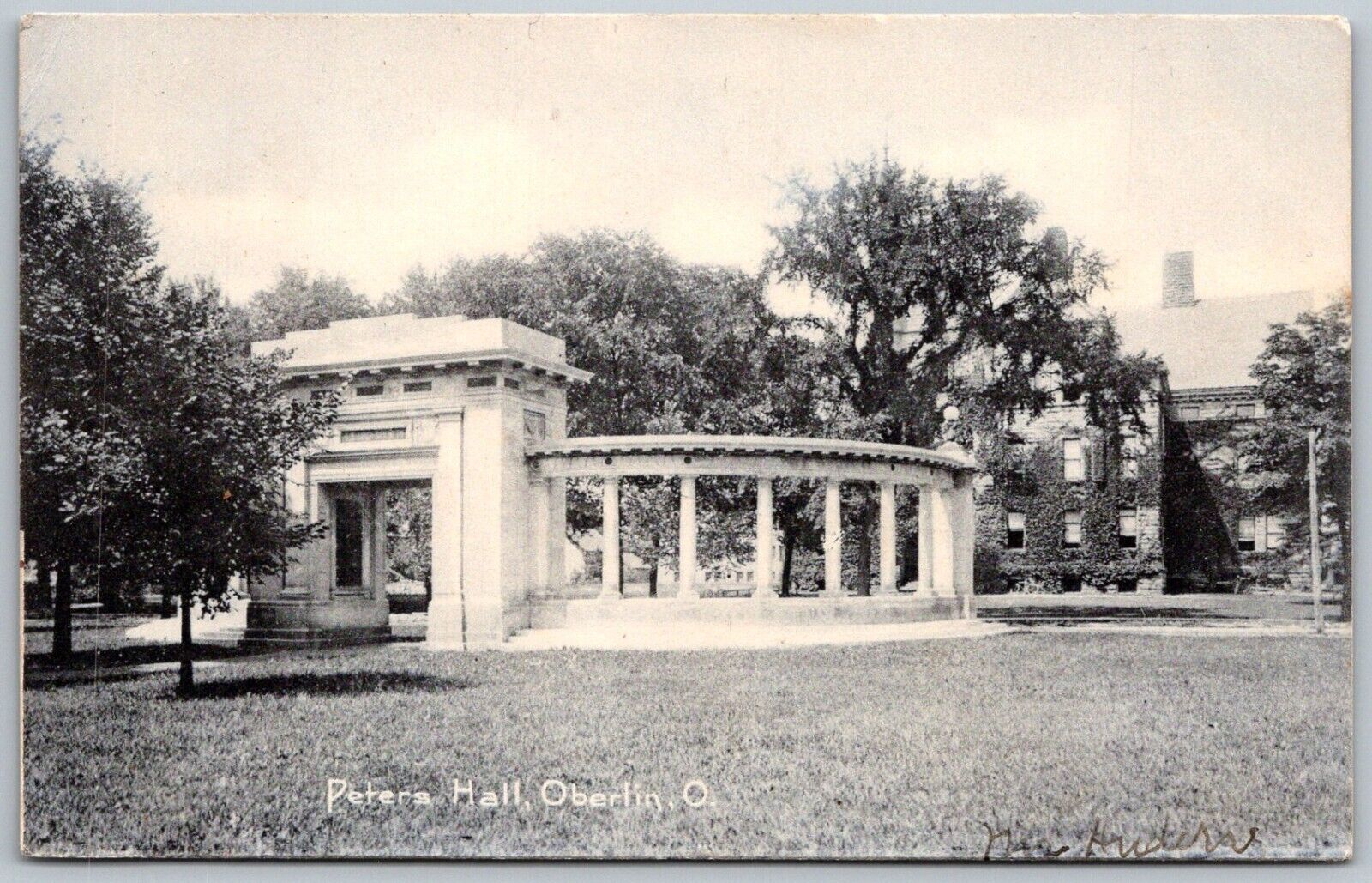 Oberlin Ohio 1906 Postcard Peters Hall Oberling College