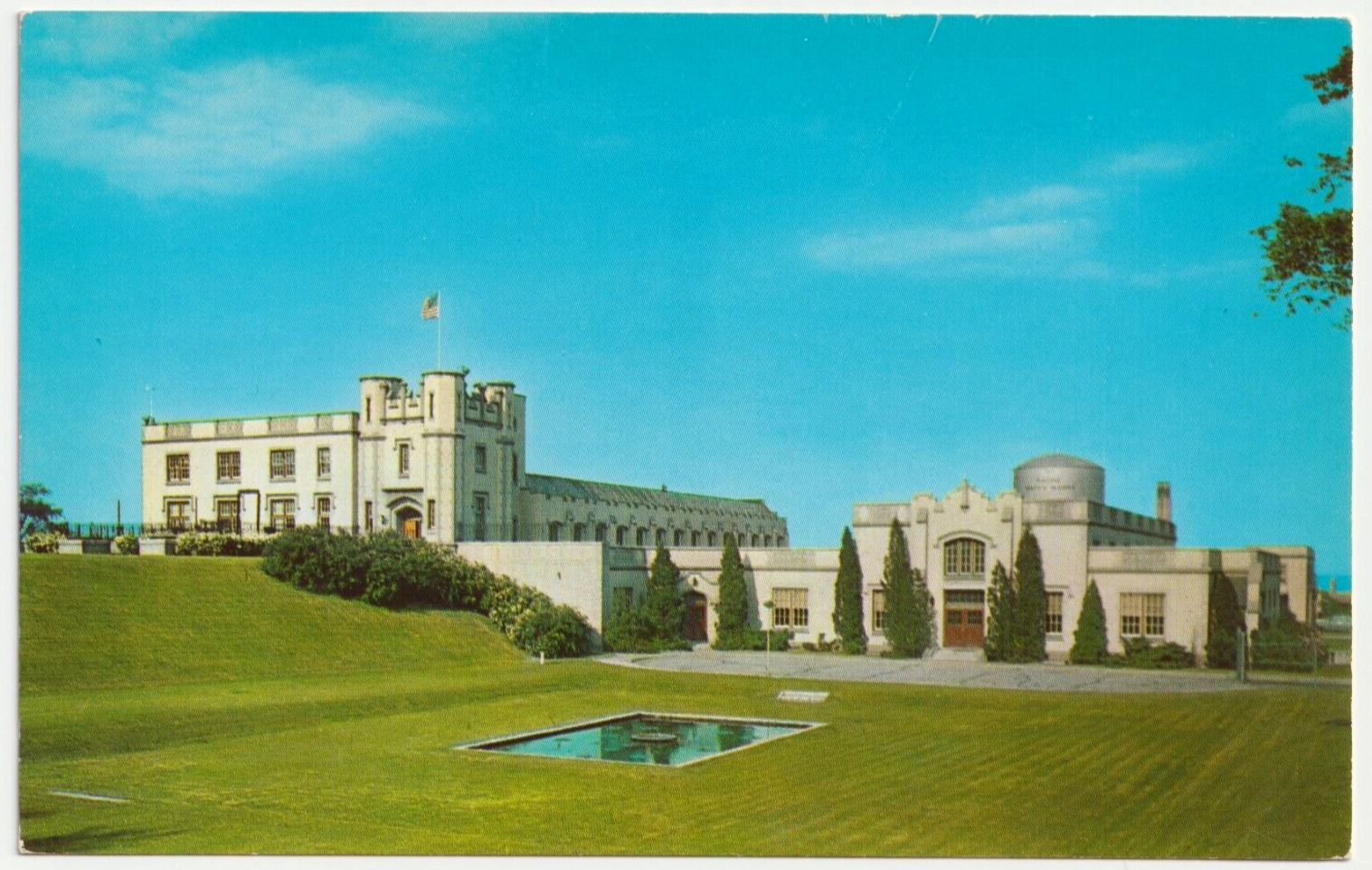 Pumping Station and Filtration Plant-Racine, Wisconsin WI-vintage postcard 1951