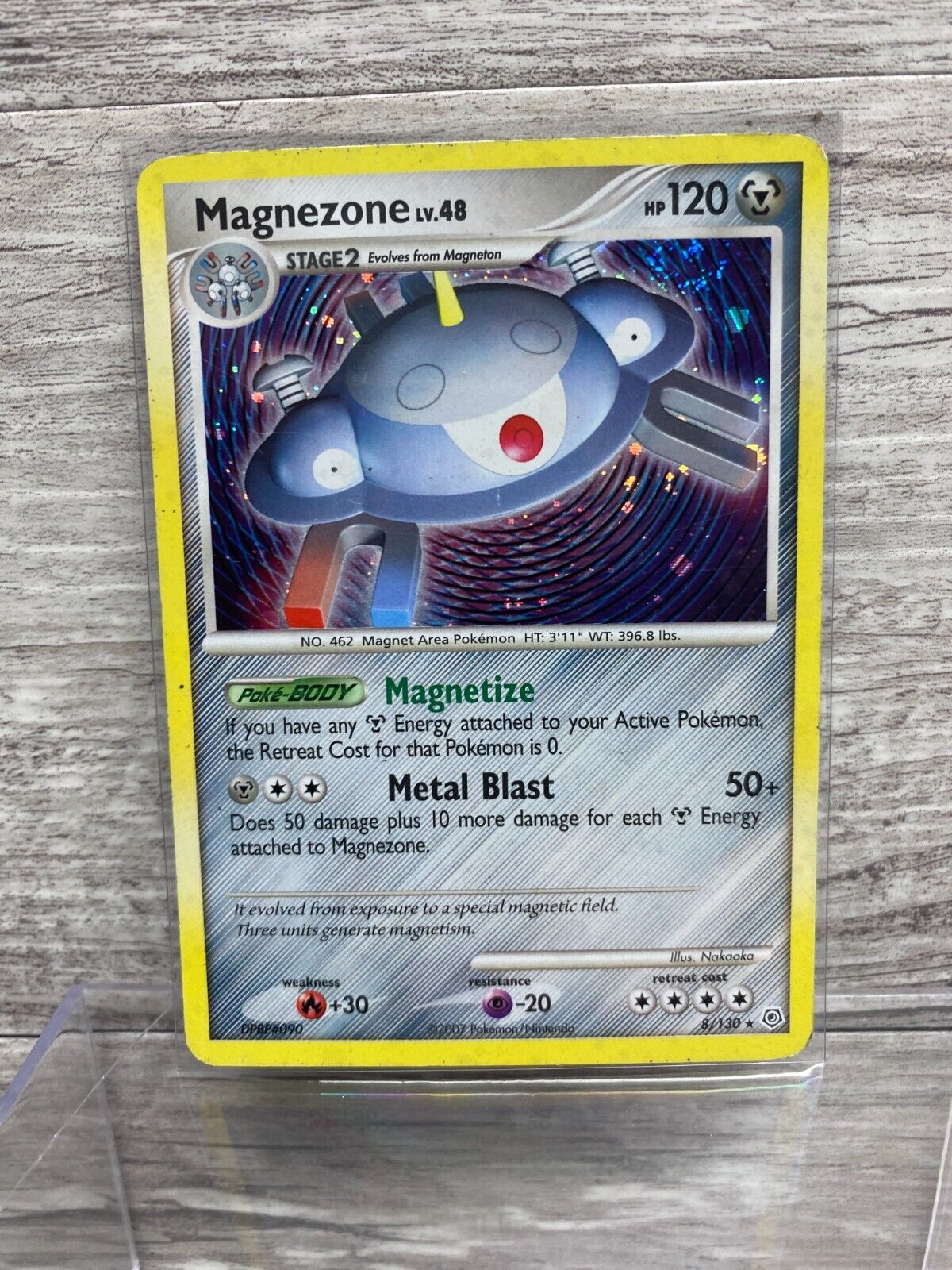 Magnezone 8/130 Holo Foil Diamond And Pearl Pokemon Card