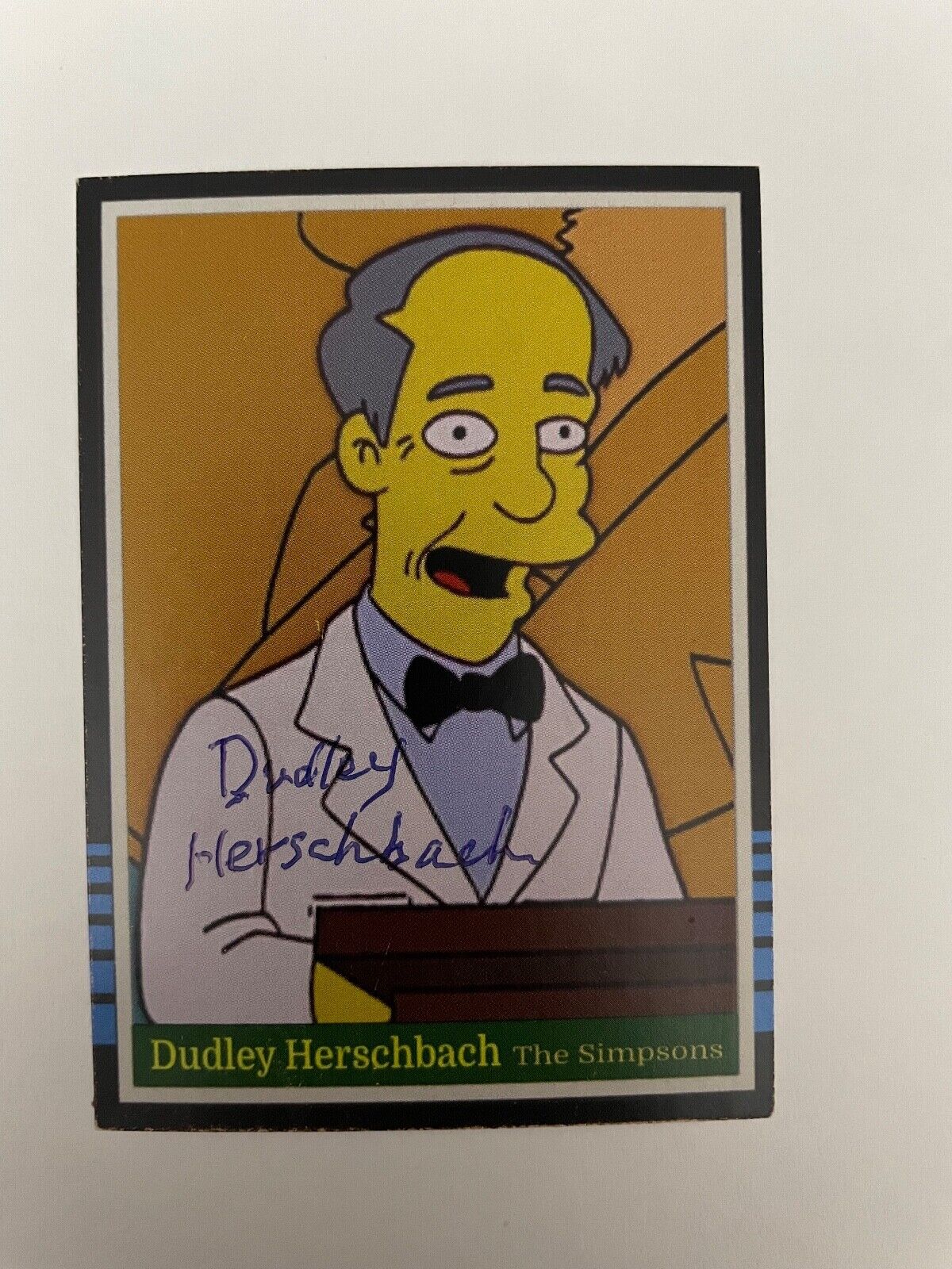 Dudley Herschbach signed NOBEL PRIZE chemistry autograph custom card SIMPSONS