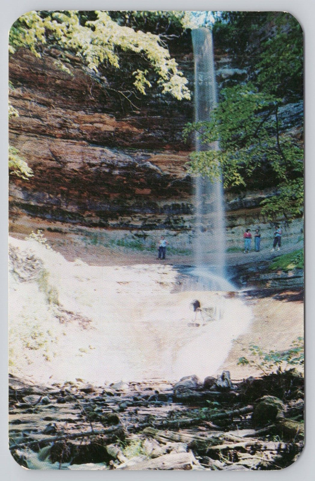 Vintage Postcard Munising Falls Munising Michigan MI 1950s Chrome