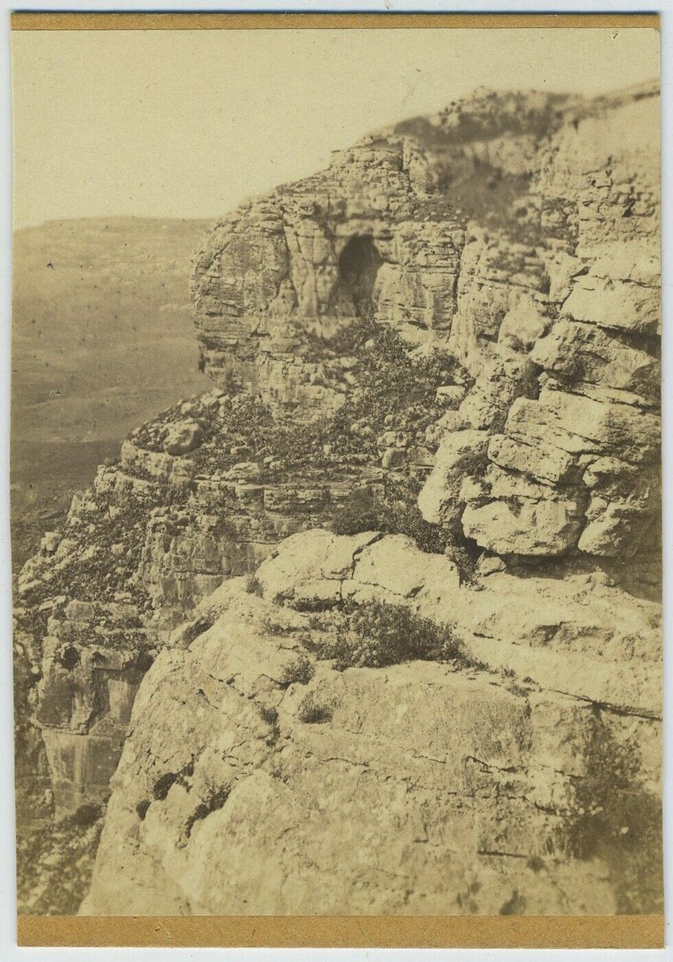 CDV circa 1870-80. Algeria. Algeria. Landscape. Rocks.