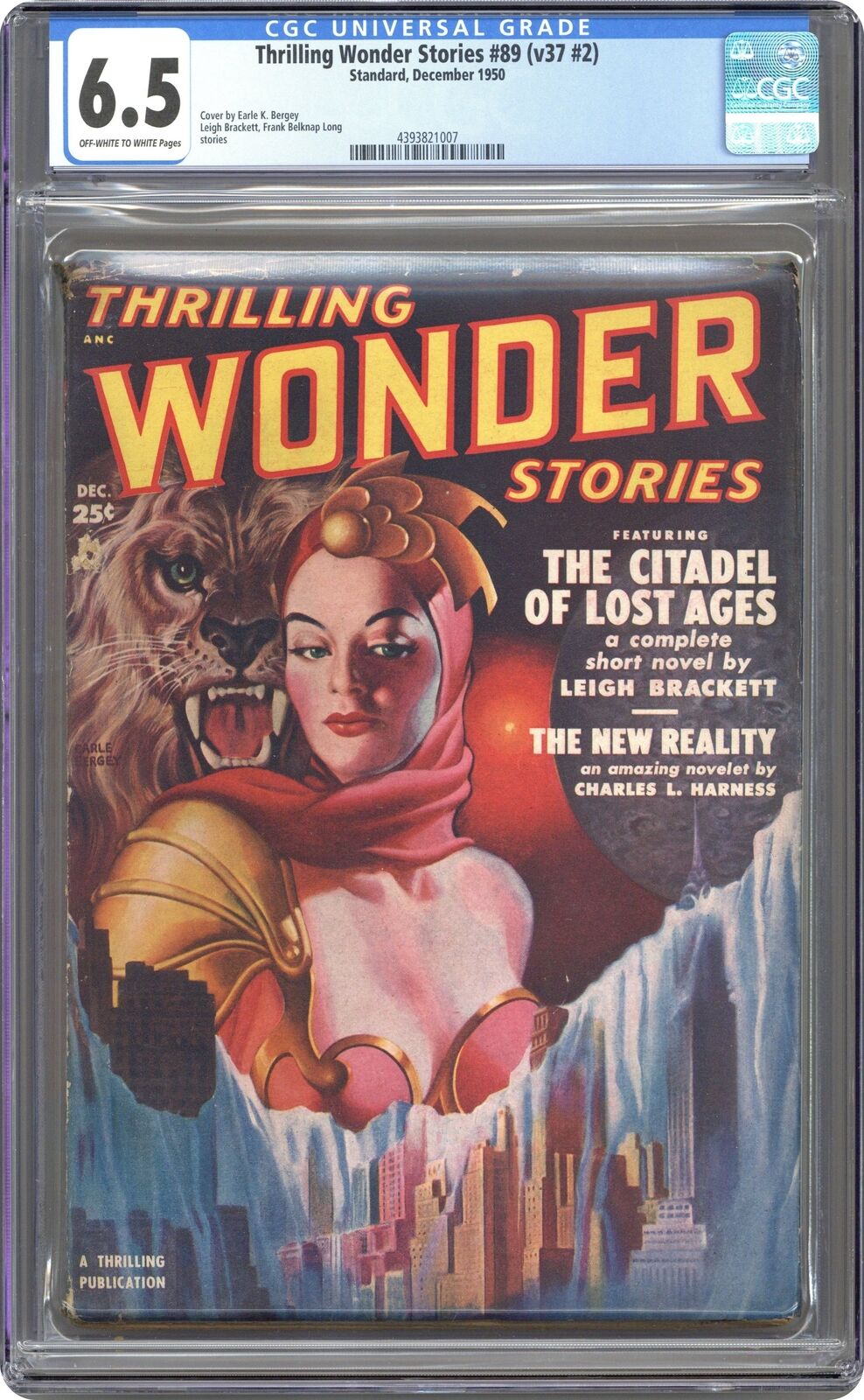 Thrilling Wonder Stories Pulp Dec 1950 Vol. 37 #2 CGC 6.5 4393821007