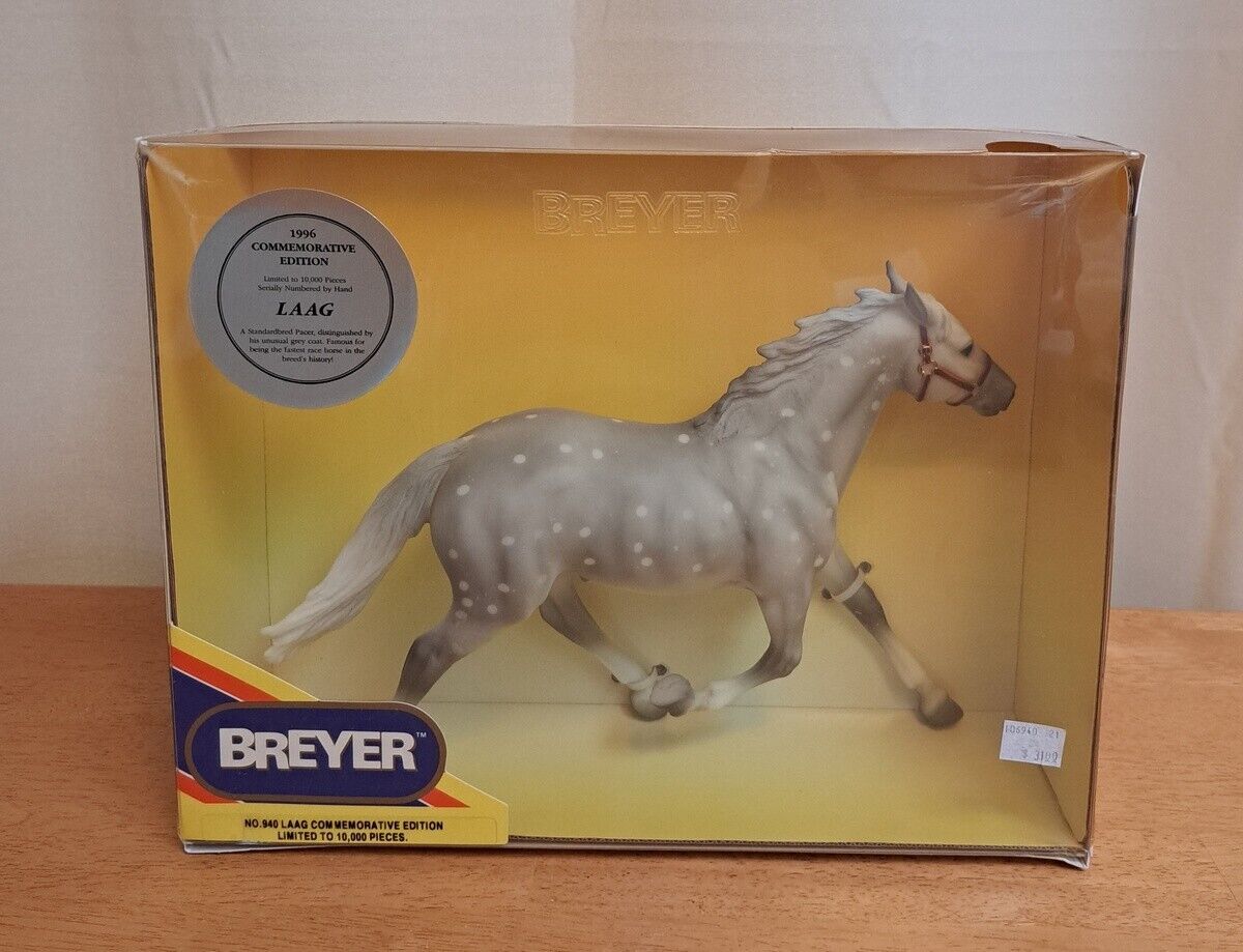 Breyer Horse 940 Laag Standardbred Pacer Grey Commemorative  Edition NIB 1996