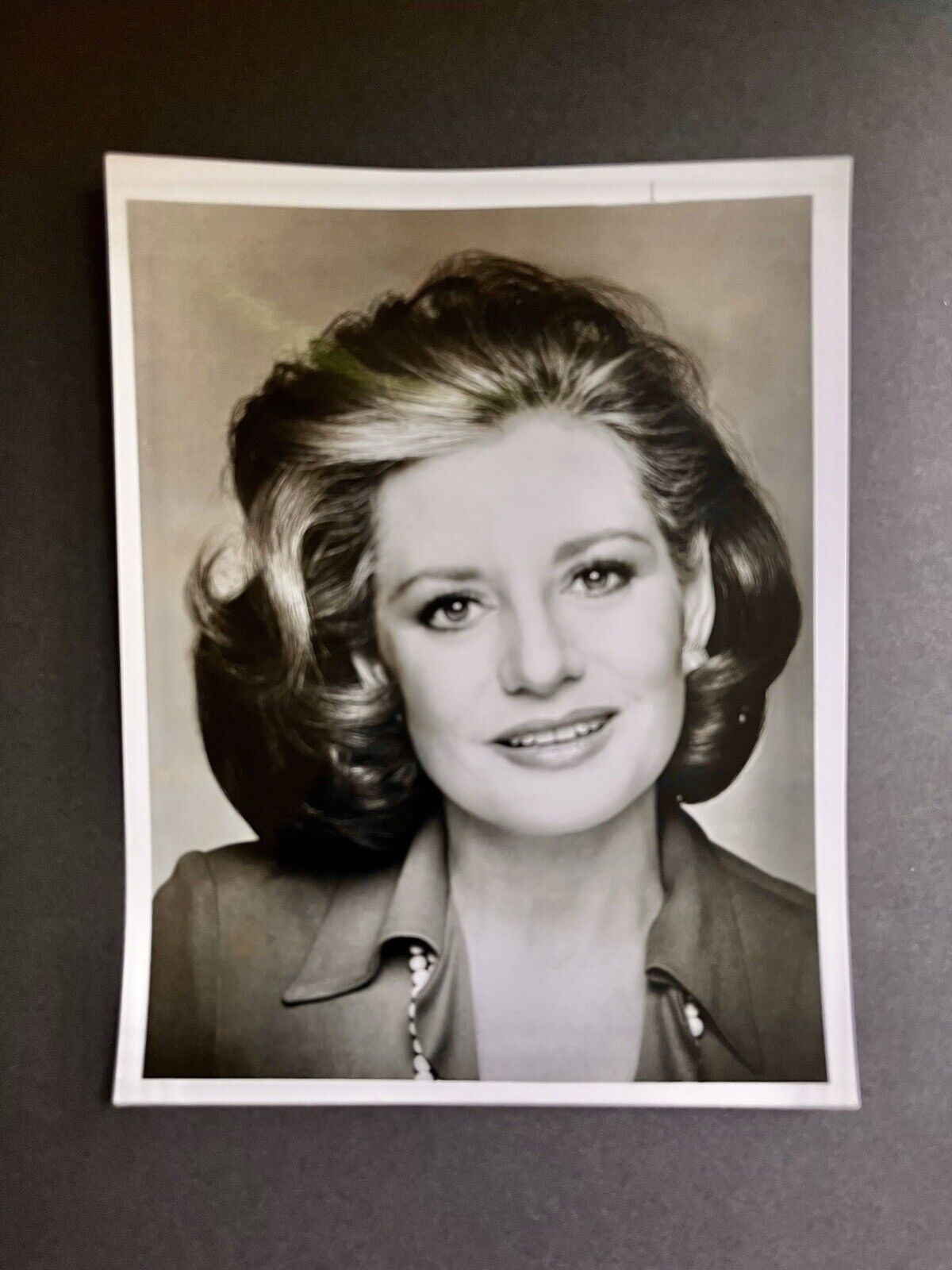 Vintage Barbara Walters Photograph TV Journalist Author Black & White 7”x 9”