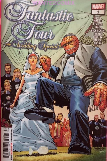 FANTASTIC FOUR WEDDING SPECIAL #1 4.99 cover price SUPER SALE DEC 2018 NEW NM