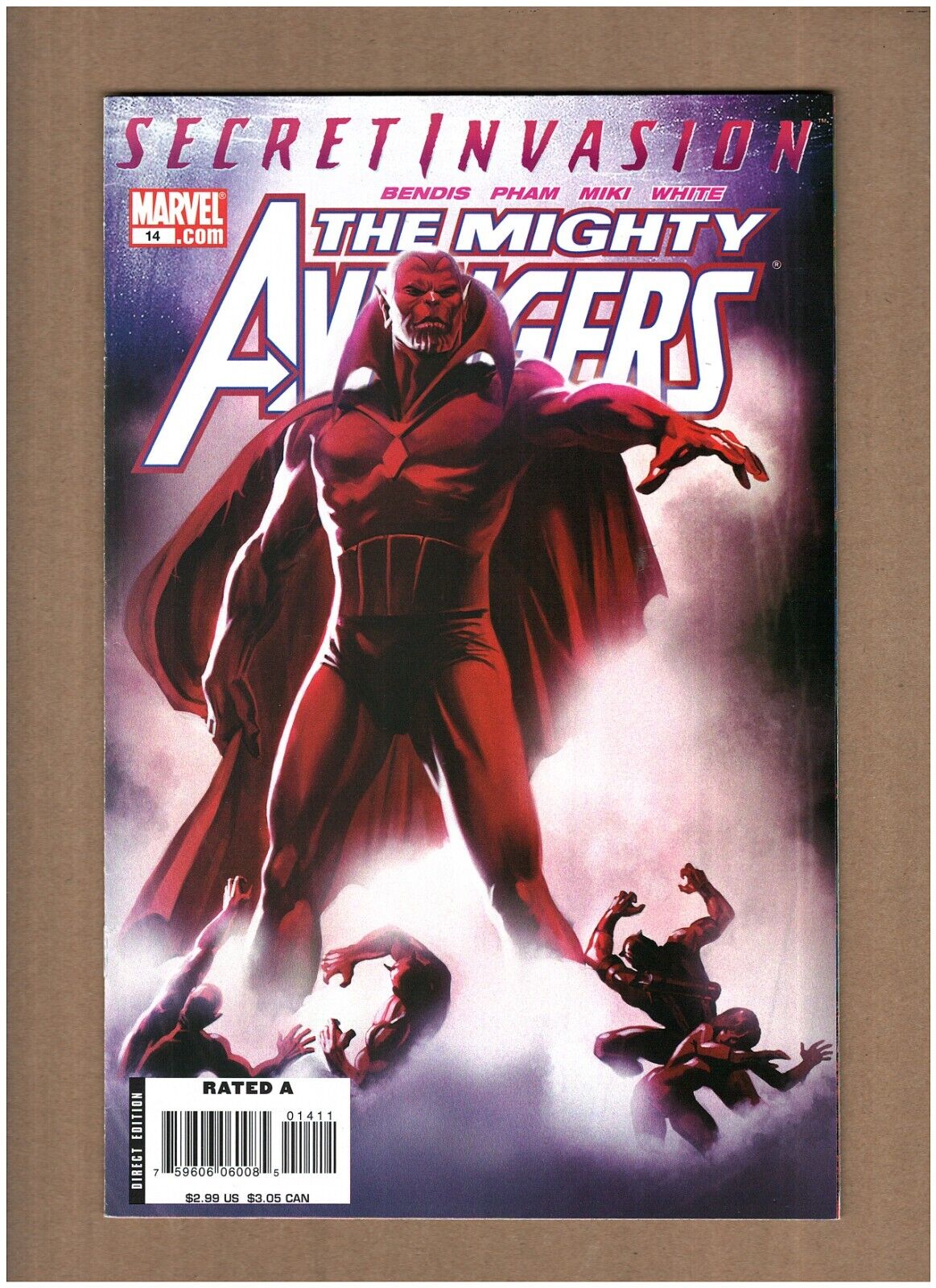 Mighty Avengers #14 Marvel Comics 2008 Secret Invasion Skrulls VF 8.0