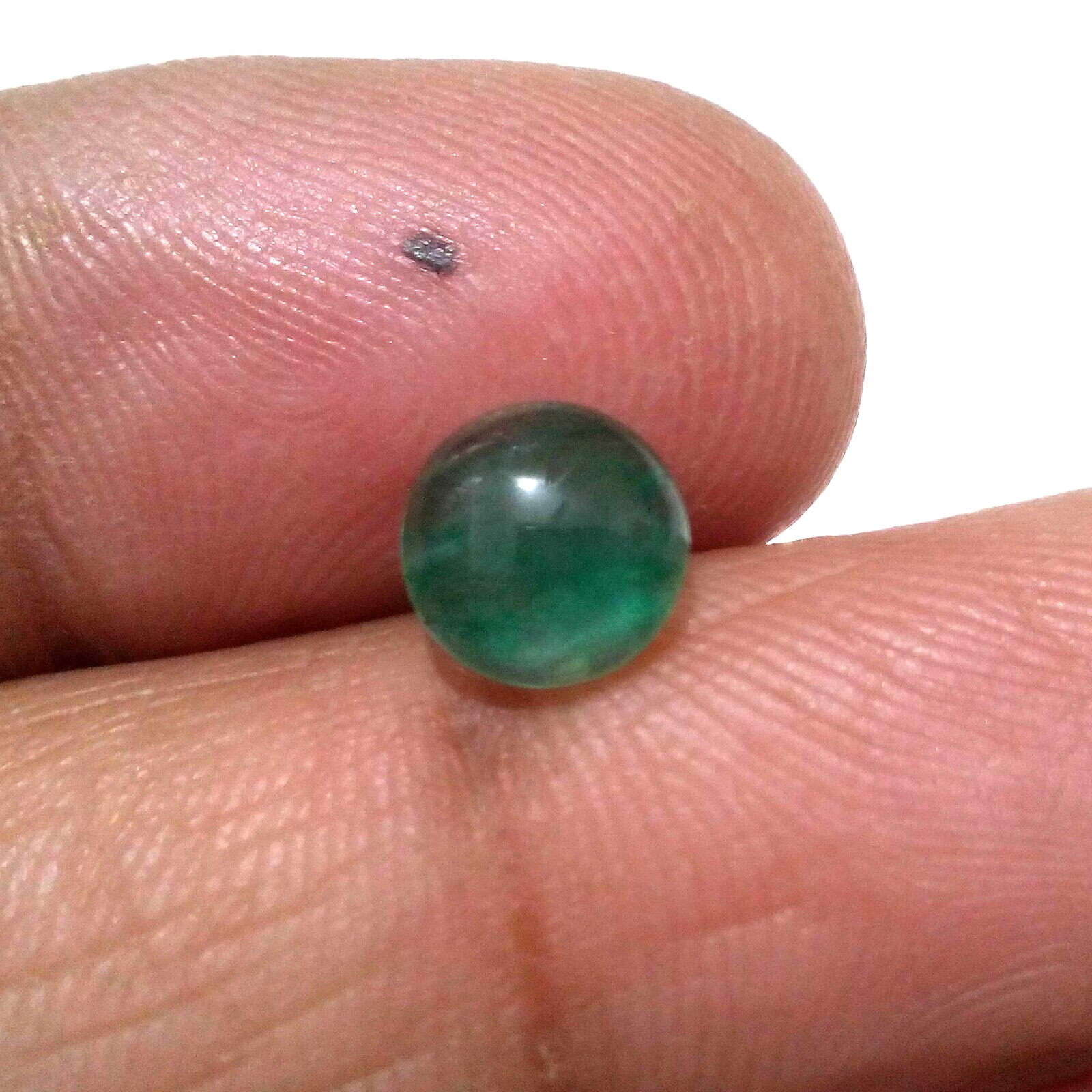 Attractive Zambian Emerald Round 1.65 Crt Cabochon Amazing Green Loose Gemstone