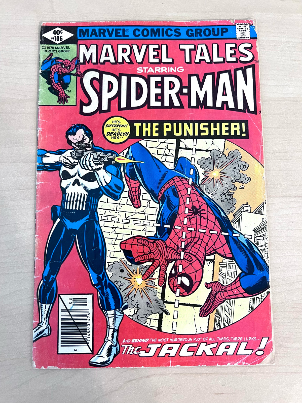 Vintage MARVEL Comic Book SPIDER-MAN #106 THE PUNISHER Aug 1979