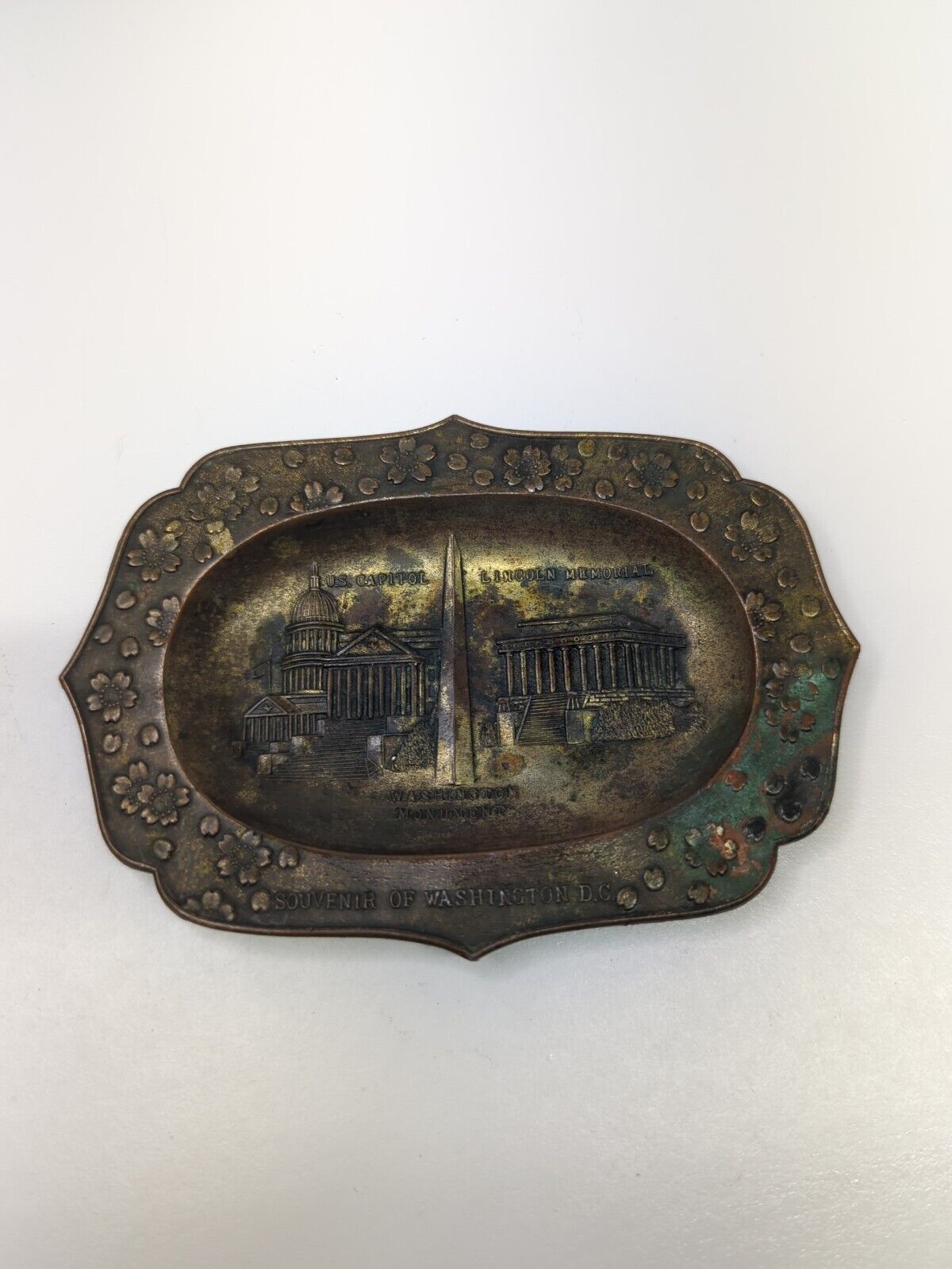 Vintage Washington D.C. Copper Souvenir Ashtray Made In Japan