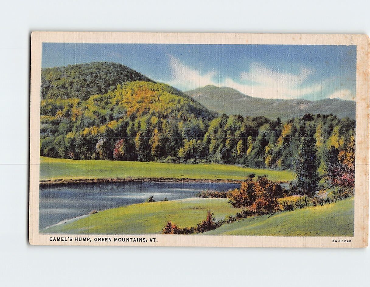 Postcard Camel\'s Hump Green Mountains Vermont USA