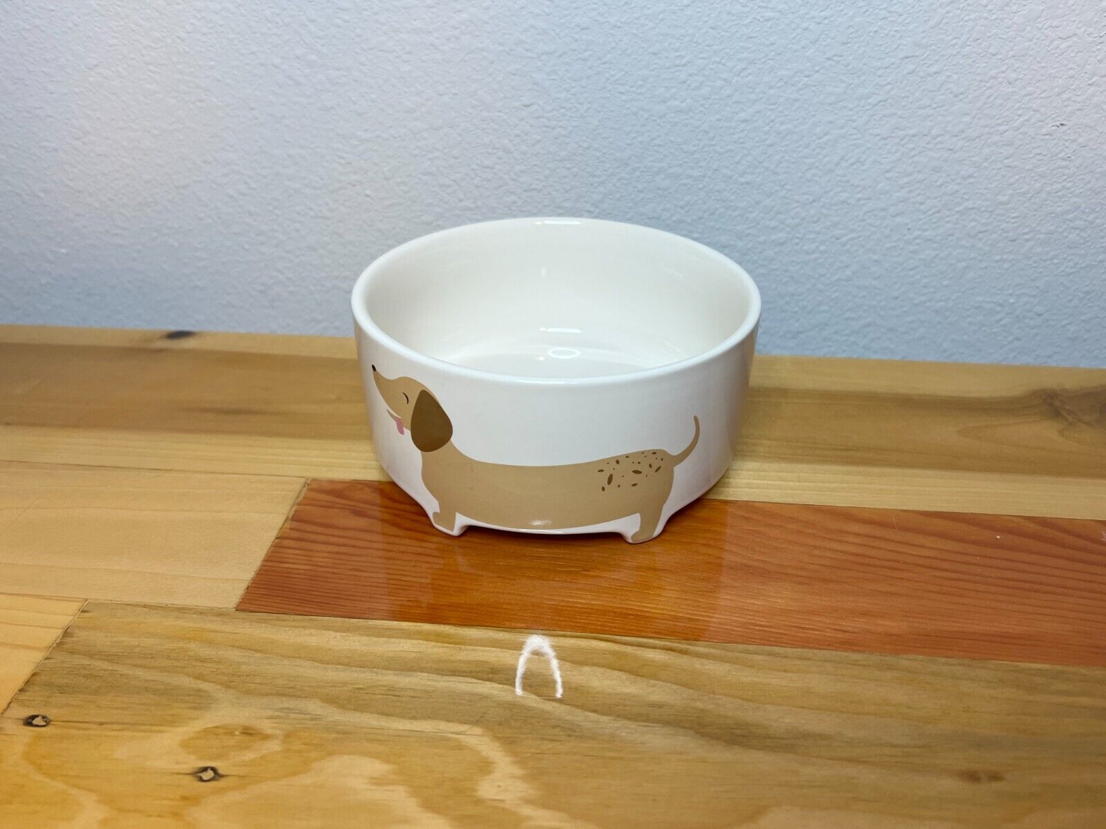 Dachshund Dog Bowl - EveryYay Dining In Footed Ceramic Dog Bowl, 3.4 Cups