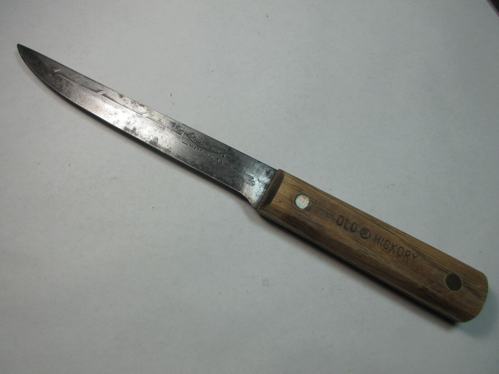 Vintage Old Hickory Carbon Steel  Butcher Slicing Kitchen Knife