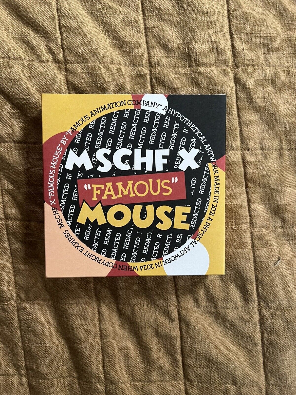 MSCHF x FAMOUS MOUSE Disney Token Collectible - Redeemable 2024 1/1000 - NEW