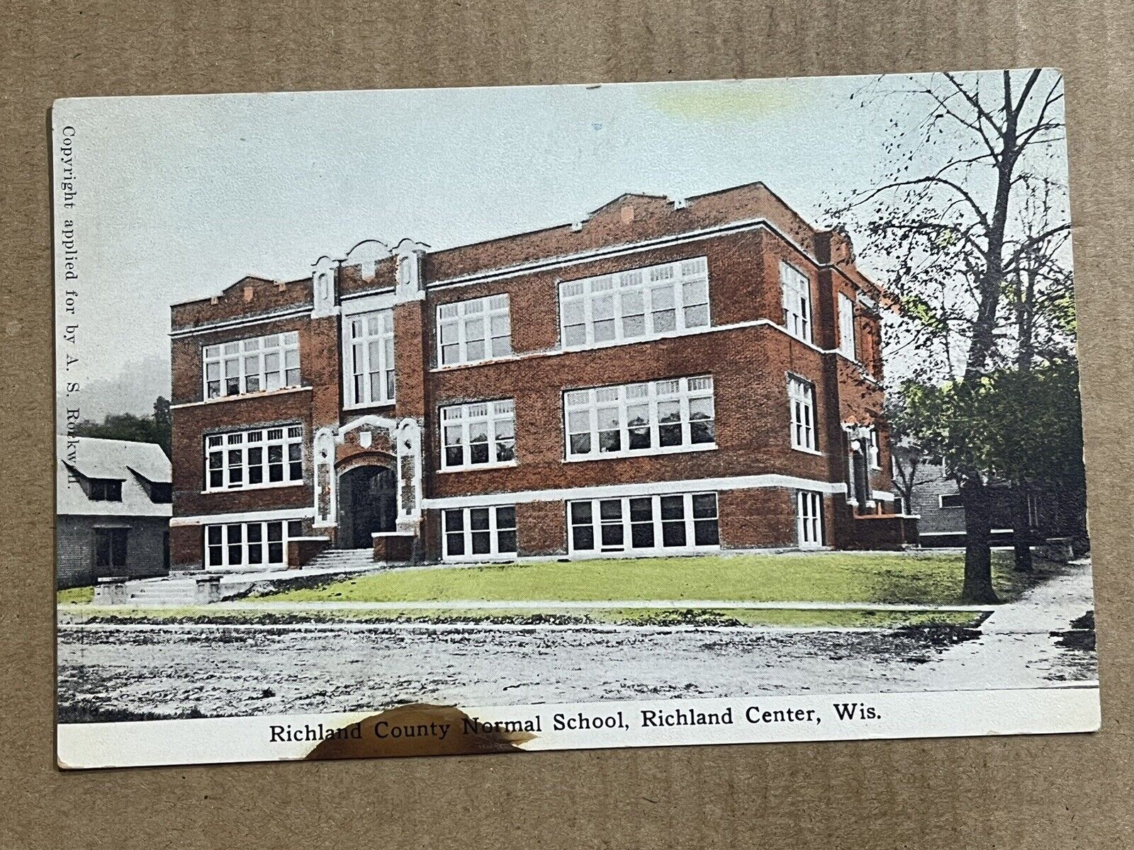 Postcard Richland Center WI Richland County Normal School Vintage PC