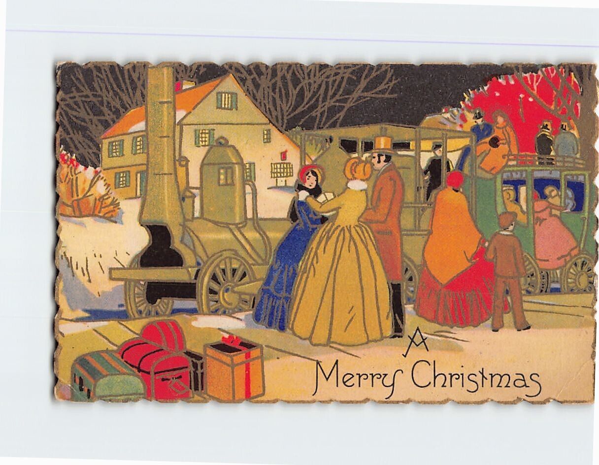 Postcard A Merry Christmas Card