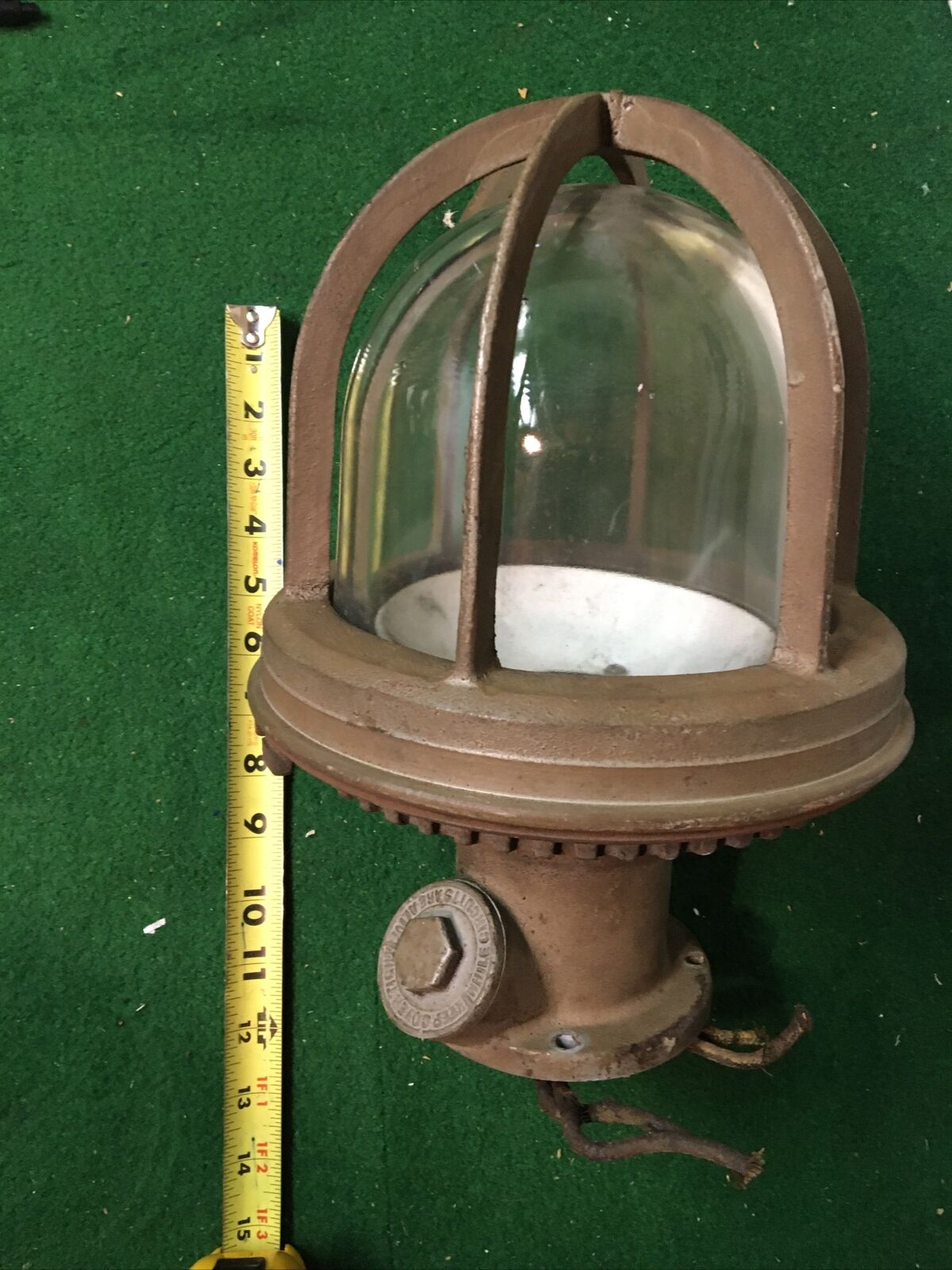 An Antique Benjamin Explosion Proof Light Patent Number 2131117 Type 7500