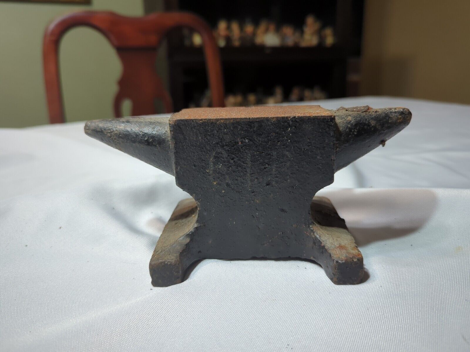 Small Antique 6 lb. Cast Iron Anvil Dual Spike Early