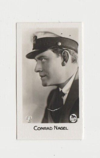 Conrad Nagel 1933 Bridgewater Film Stars Small Trading Card - Series 2 #68