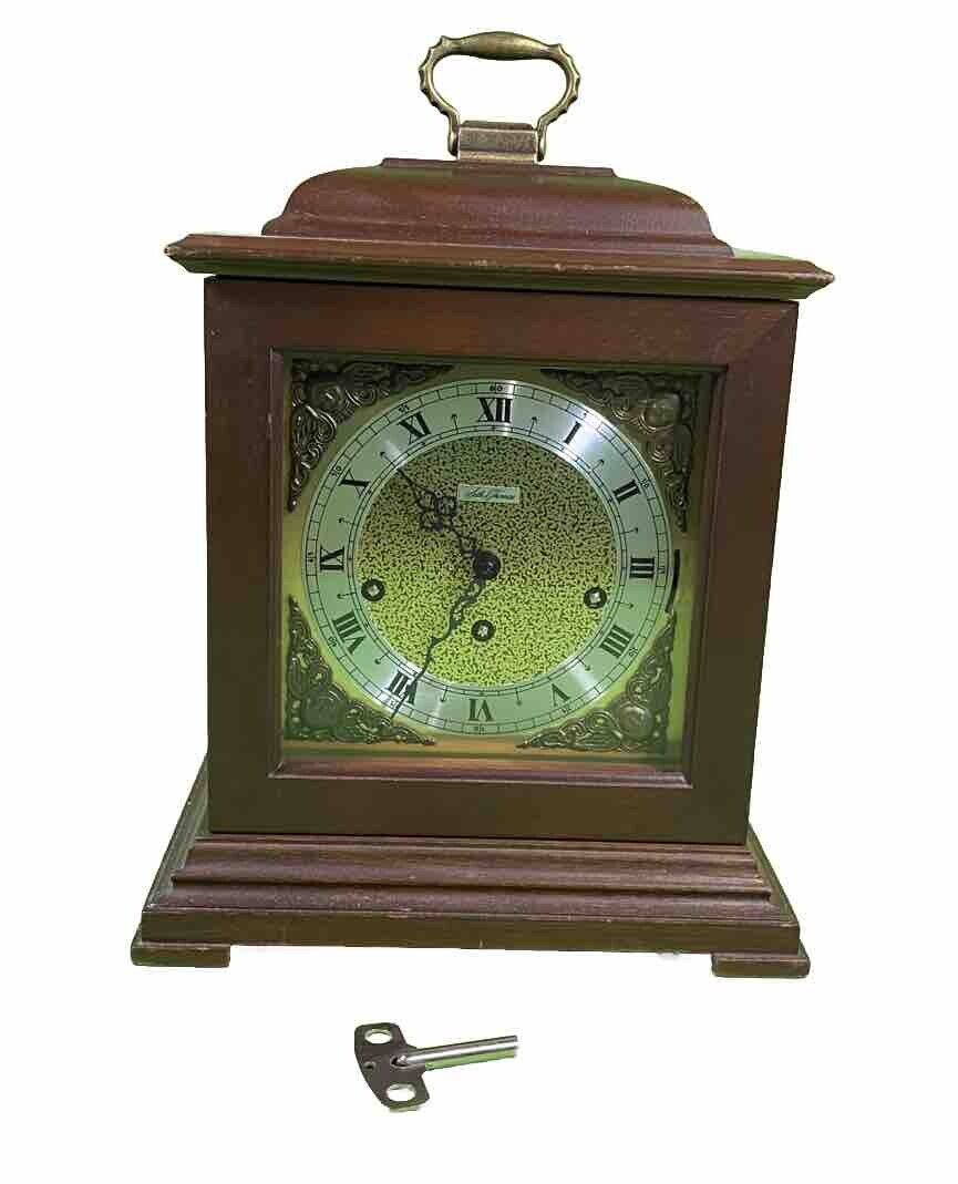 Vintage Seth Thomas 8 Day Legacy Wood Mantle Clock Westminster Chime with Key
