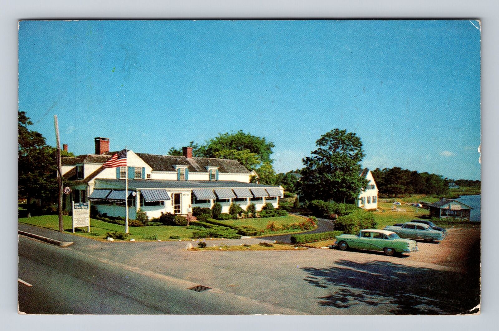 Cape Cod MA-Massachusetts, West Harwich, Old Chase House, Vintage c1956 Postcard