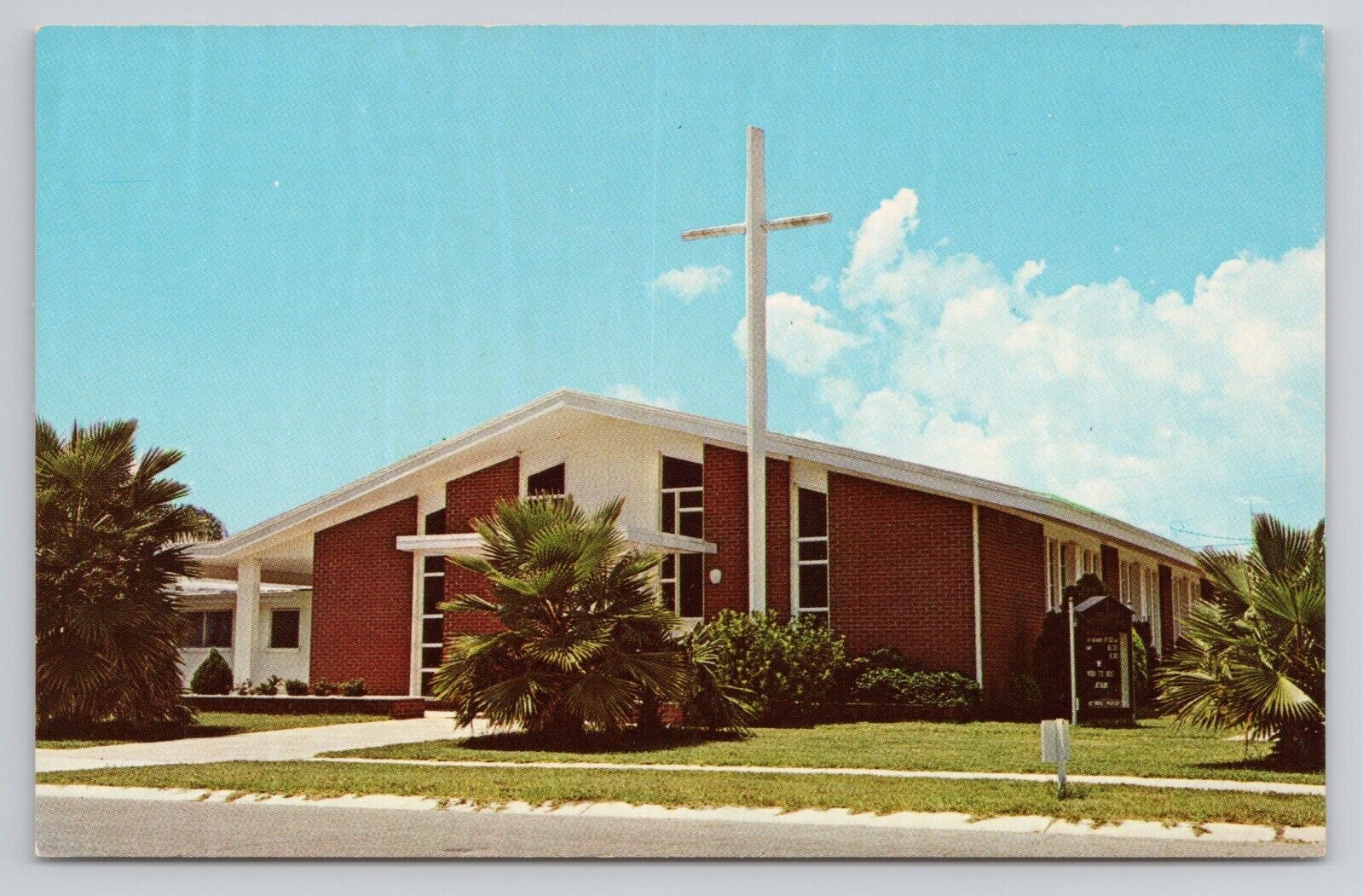Postcard Englewood United Methodist Church Englewood Florida