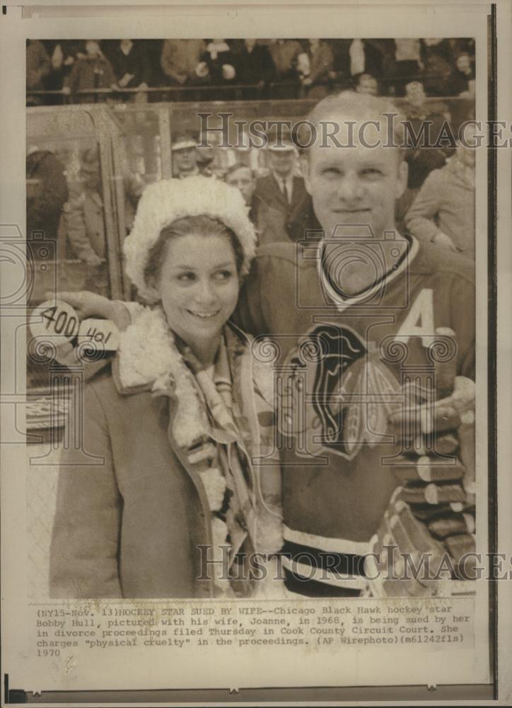 1970 Press Photo Bobby Hull ice hockey player