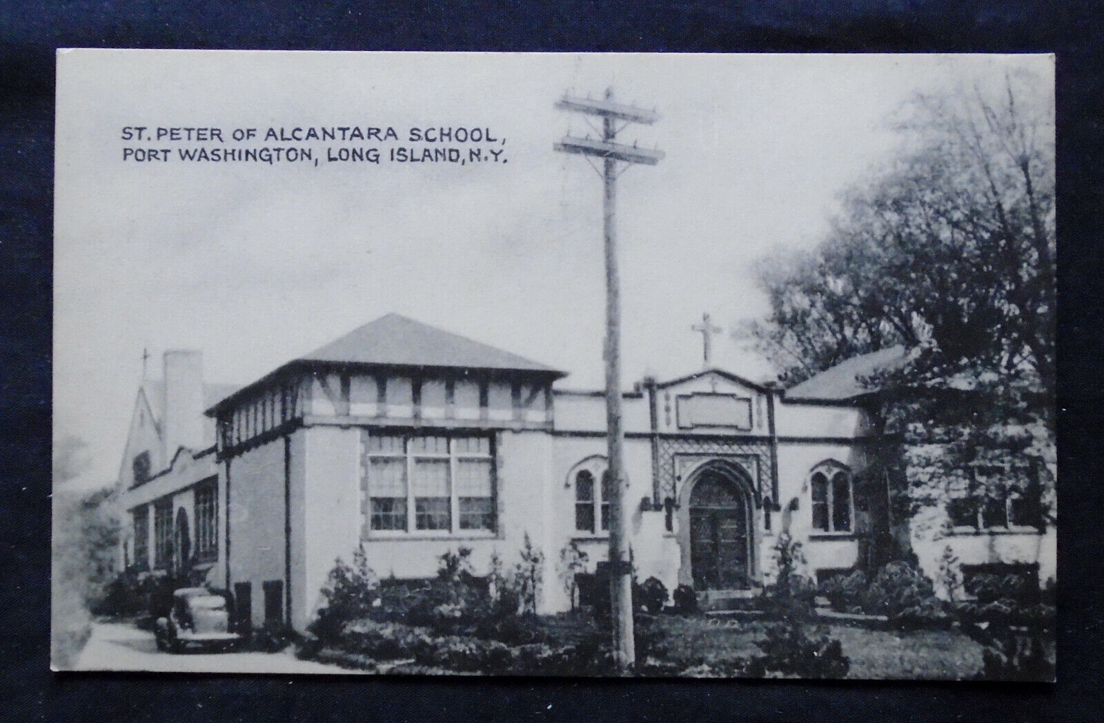 Port Washington, NY, St. Peter of Alcantara School, pub Tomlin, circ 1930\'s-40\'s