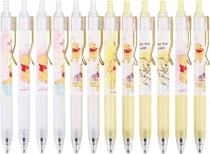 12 Pcs Cartoon Animal Pens, Kawaii School Supplies Pens Cute Cartoon Gel Ink Pen