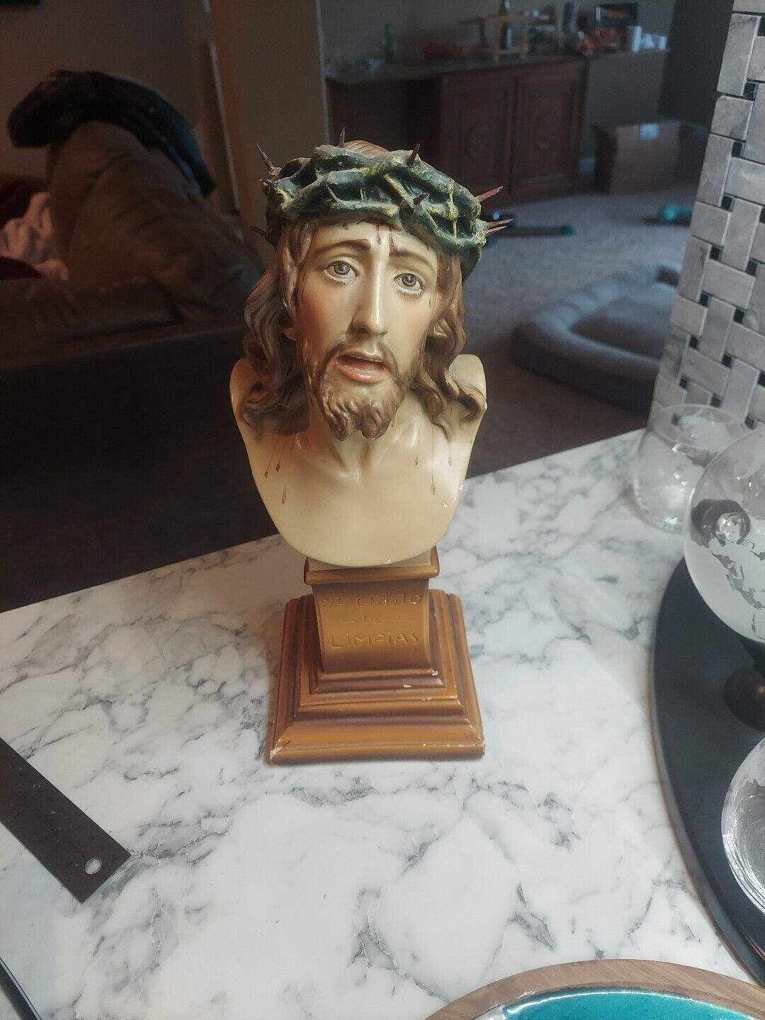 1930s Roman Arts Co Bust Of Jesus Christ