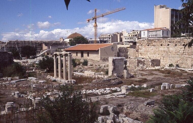 Vtg Original Greek Column Ruins Greece