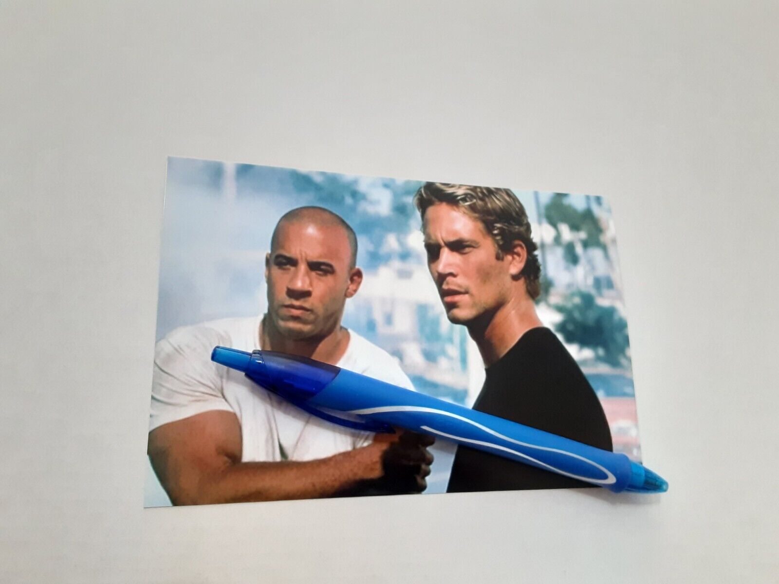 VIN DIESEL & PAUL WALKER, THE FAST & THE FURIOUS, GLOSSY COLOR, 4X6 PHOTO, NEW 