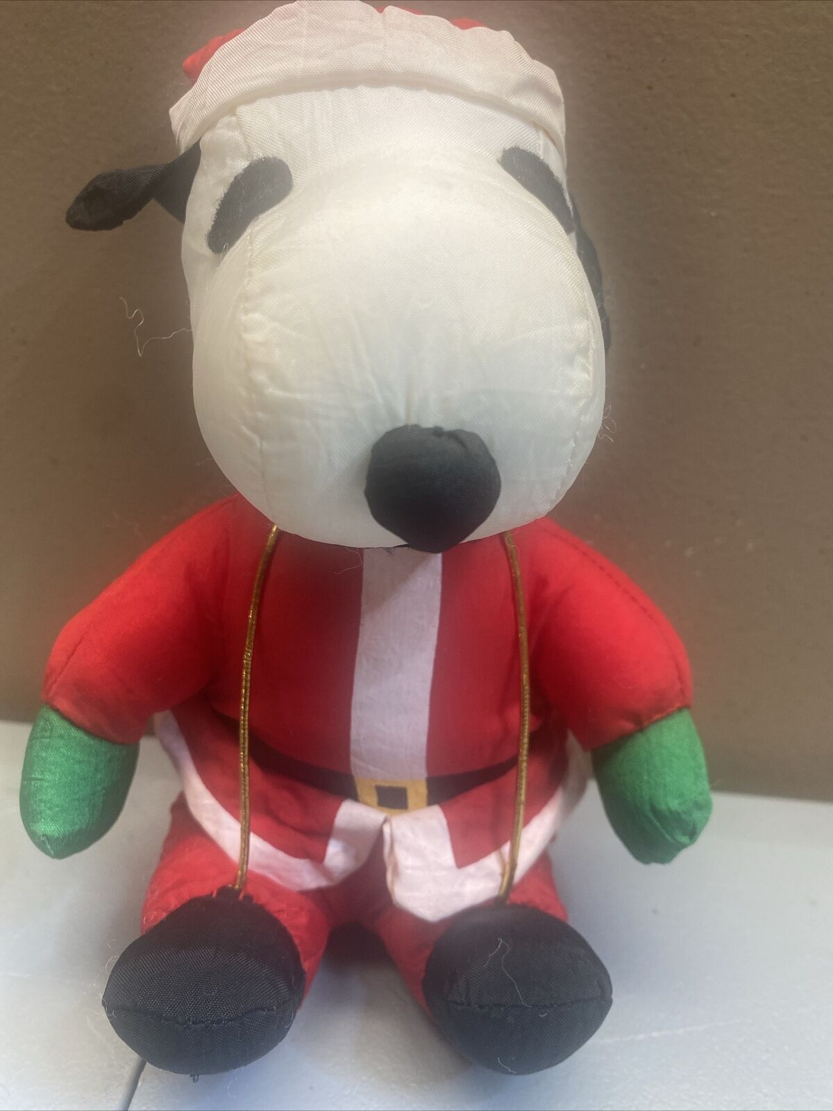 Vintage Snoopy Santa - Peanuts Christmas - Santa Claus Polyester Plush 7\